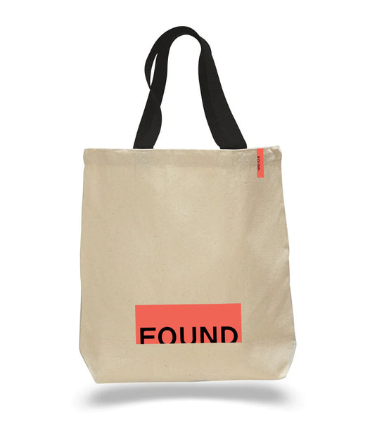 FOUND City Bag (Natural w/Black Handles)