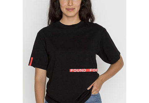 FOUND Caution Tape T-Shirt (Black)