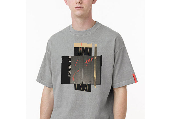 FOUND Collage T-Shirt (Dark Silver)