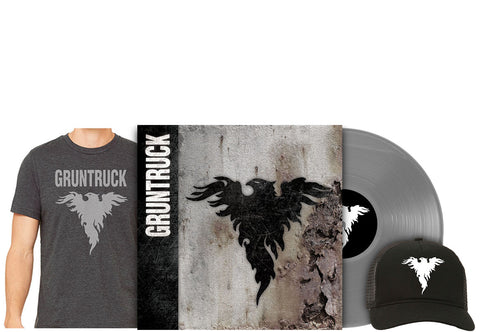 Gruntruck - S/T [Vinyl] / Shirt / Hat Gift Set